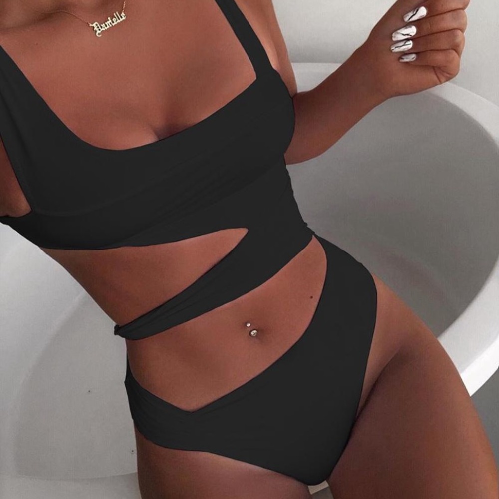 One Piece Swimsuit with cutouts